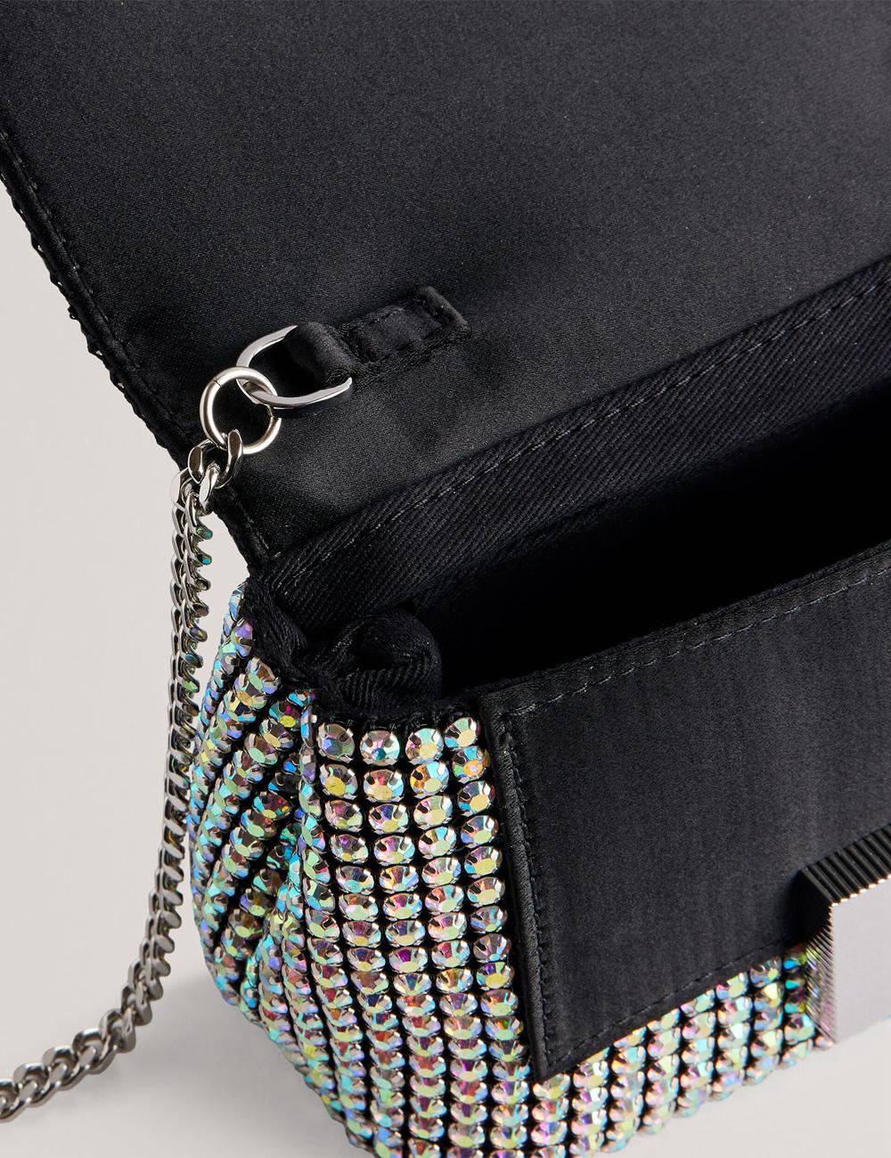 Sac Bandoulière Ted Baker GLITERS - Crystal Embellished Mini Femme Argent | Paris  01294-ELRW