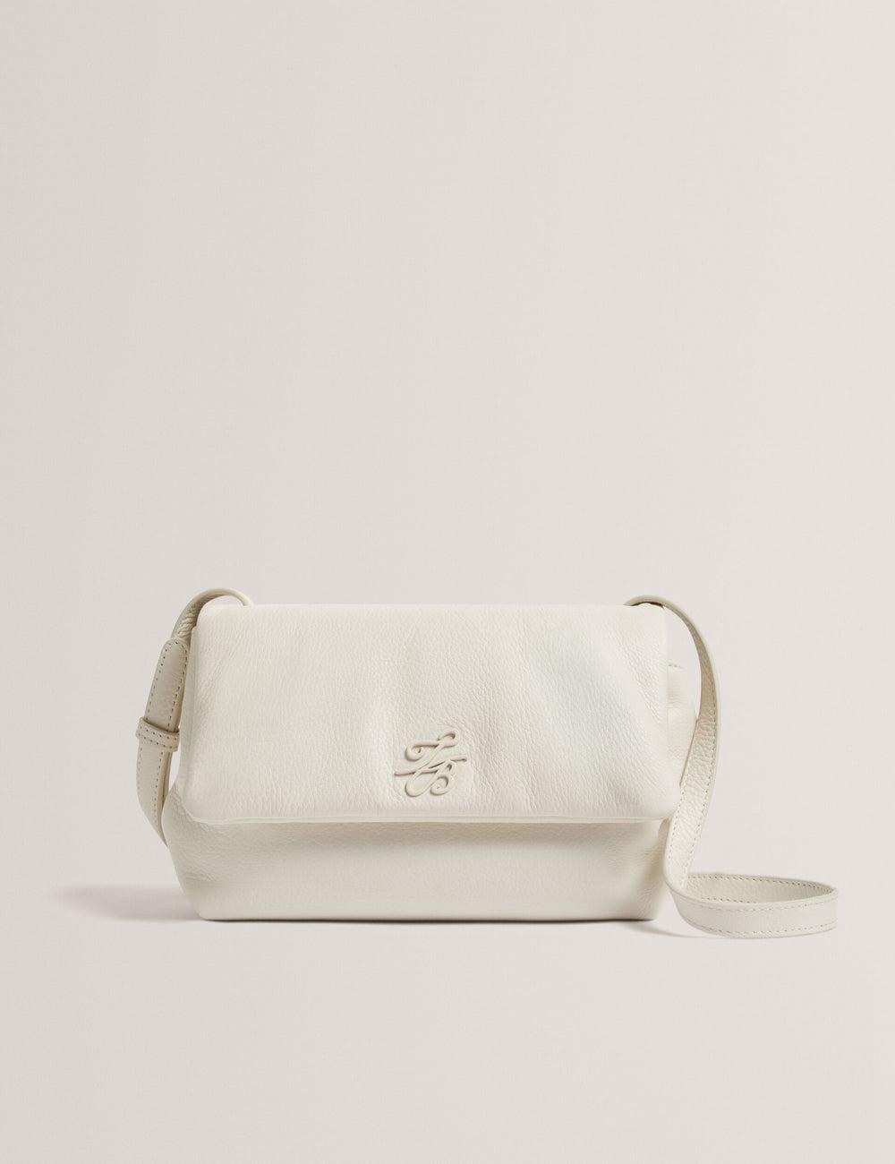 Sac Bandoulière Ted Baker MARRISA - Padded Leather Fold Over Femme Ecru | Paris  29751-TPFO