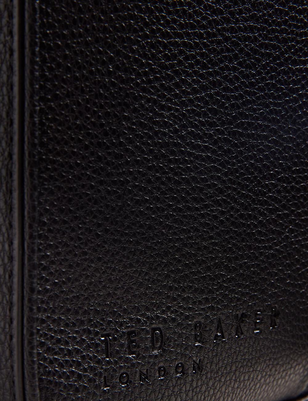 Sac Porté Épaule Ted Baker KADEN - Branded Webbing PU Leather Document Homme Noir | Paris  26904-ELXW
