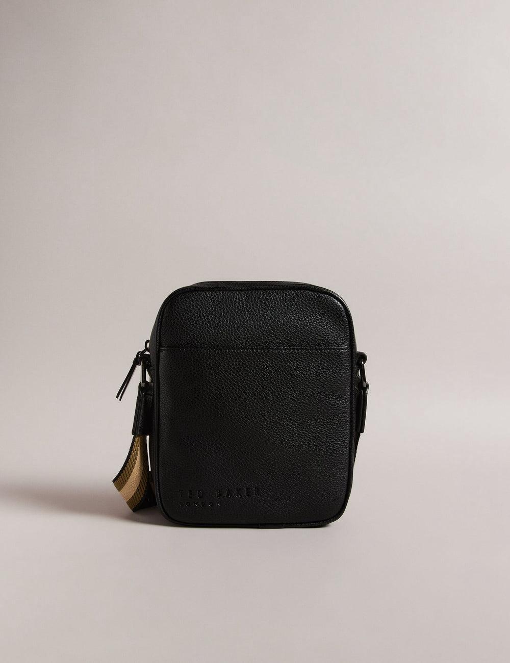 Sac Porté Épaule Ted Baker KIIAN - Small Reporter Webbing Homme Noir | Paris  29671-FSKA