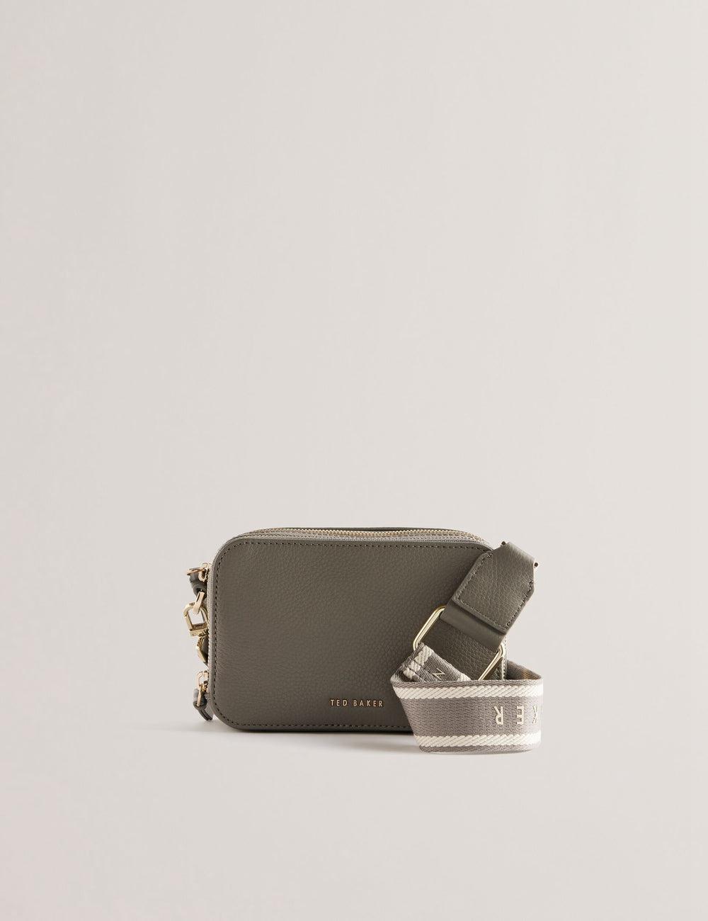 Sac Porté Épaule Ted Baker STUNNA - Mini Leather Crossbody Camera Femme Grise | Paris  05917-DJLY