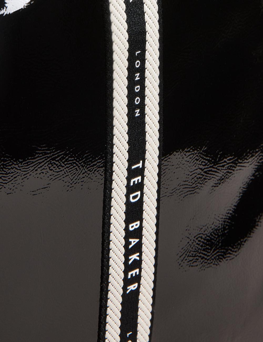 Sacs Fourre Tout Ted Baker CELINIE - Branded Webbing Faux Leather Femme Noir | Paris  52491-QWEL