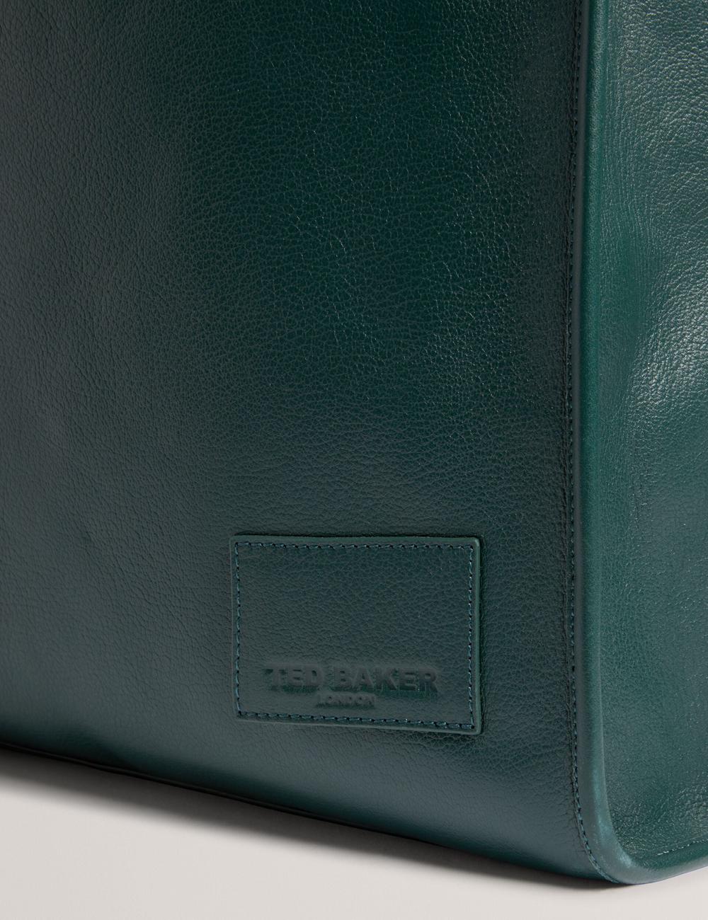 Sacs Fourre Tout Ted Baker GRIFFIS - Tall Grained Leather Homme Vert | Paris  92051-FXAL