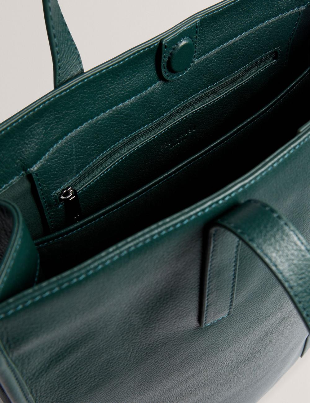 Sacs Fourre Tout Ted Baker GRIFFIS - Tall Grained Leather Homme Vert | Paris  92051-FXAL