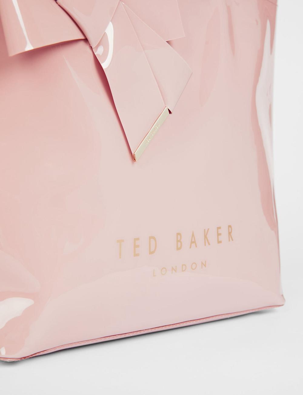 Sacs Fourre Tout Ted Baker NICON - Knot Bow Vinyl Icon Femme Rose | Paris  39827-RQZL