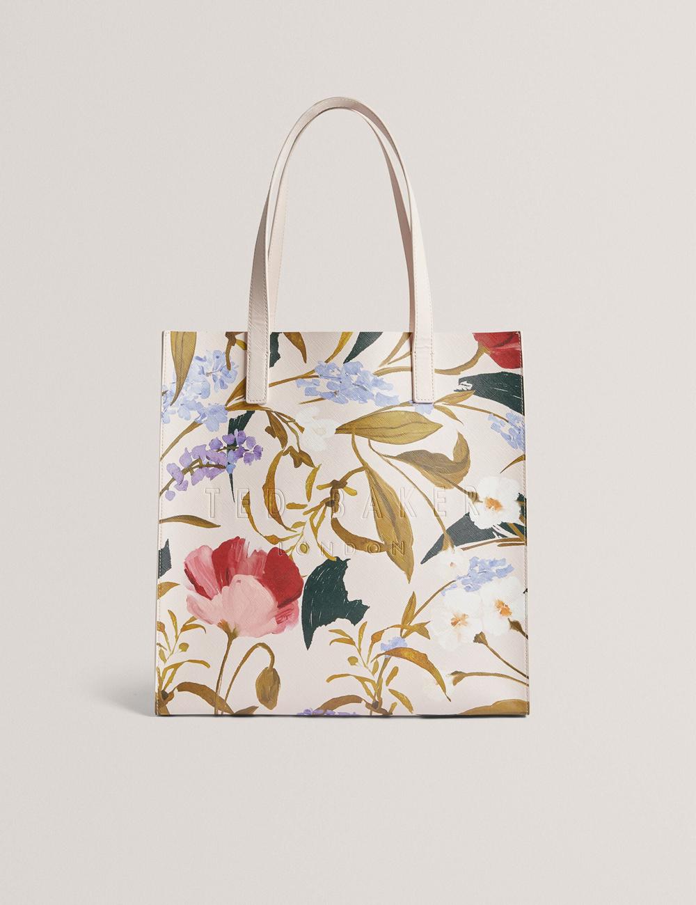Sacs Fourre Tout Ted Baker PALAMAA - Floral Print PU Leather Large Femme Rose | Paris  57089-AVFG
