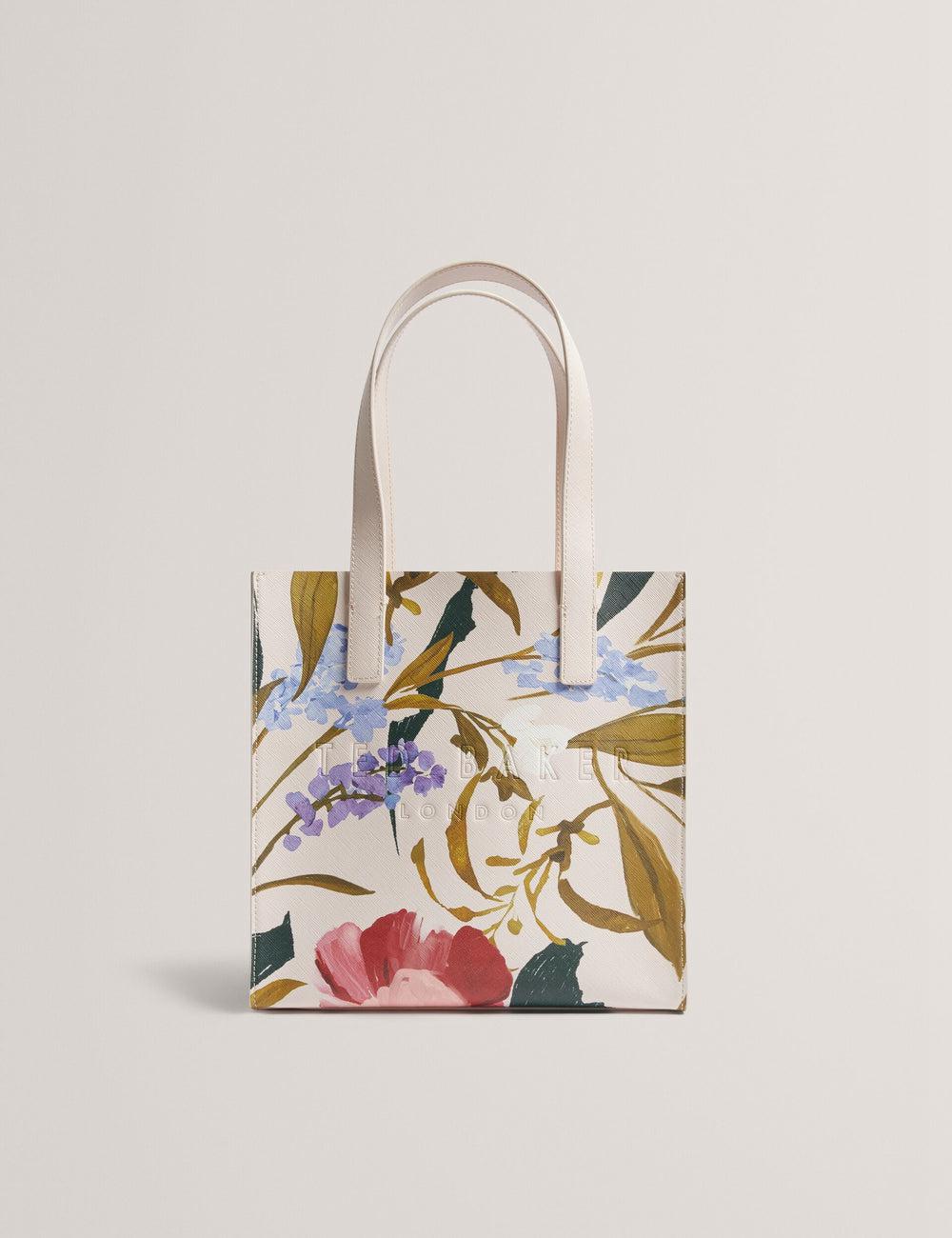 Sacs Fourre Tout Ted Baker PHYLISA - Floral Print PU Leather Small Femme Rose | Paris  96458-ZQUJ