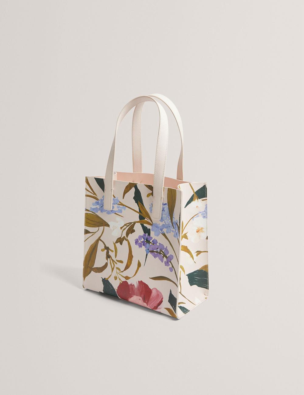Sacs Fourre Tout Ted Baker PHYLISA - Floral Print PU Leather Small Femme Rose | Paris  96458-ZQUJ