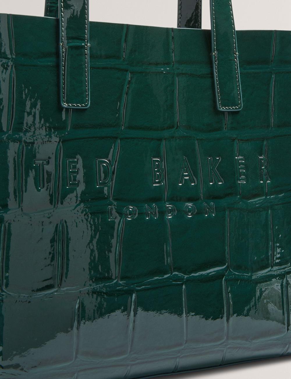 Sacs Fourre Tout Ted Baker REPTCON - Croc Effect Small Femme Vert | Paris  01356-MLNO