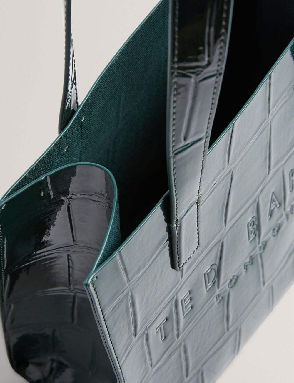 Sacs Fourre Tout Ted Baker REPTCON - Croc Effect Small Femme Vert | Paris  01356-MLNO