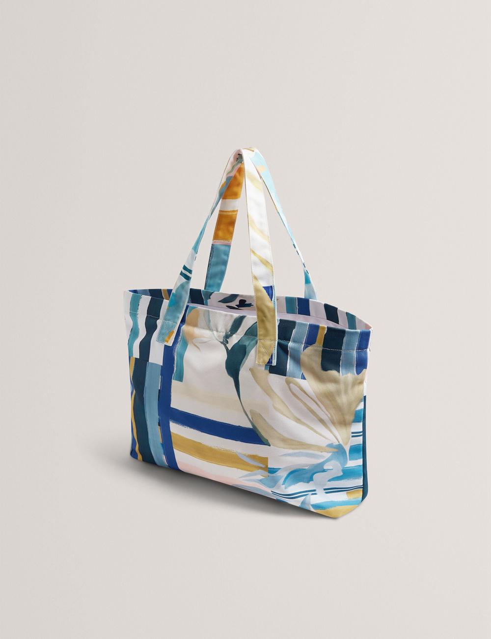 Sacs Fourre Tout Ted Baker SHELYSS - Printed Beach & Flip Flops Set Femme Vert | Paris  17594-BEOK