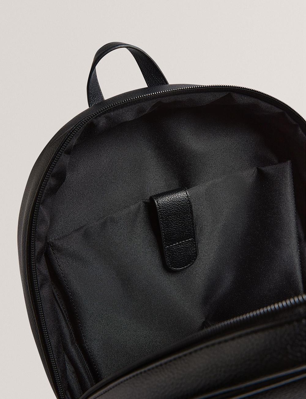 Sacs à Dos Ted Baker KEVIIN - Faux Leather Striped Panel Homme Noir | Paris  20917-GFRQ