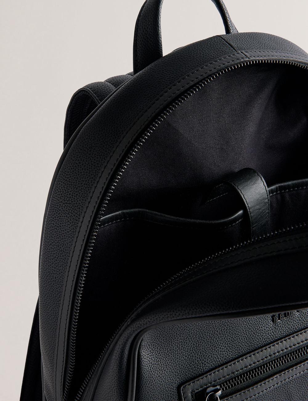 Sacs à Dos Ted Baker LANSEN - Textured Bonded Leather Homme Noir | Paris  92537-DWOU