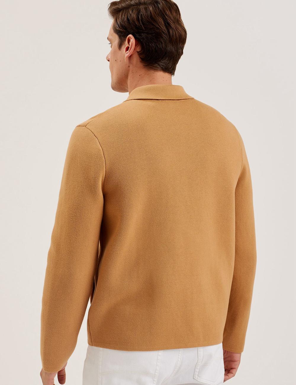 Surchemise Ted Baker FREDER - Knitted Cotton Blend Homme Marron | Paris  84926-IBAN