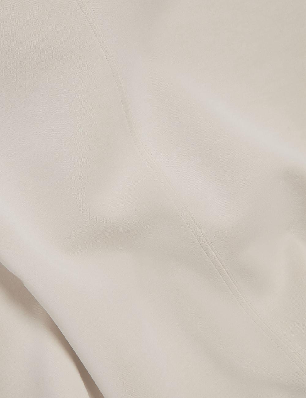 Sweats Ted Baker HALIYY - Funnel Neck Boxy Short Sleeve Femme Ivory | Paris  83290-GCTE