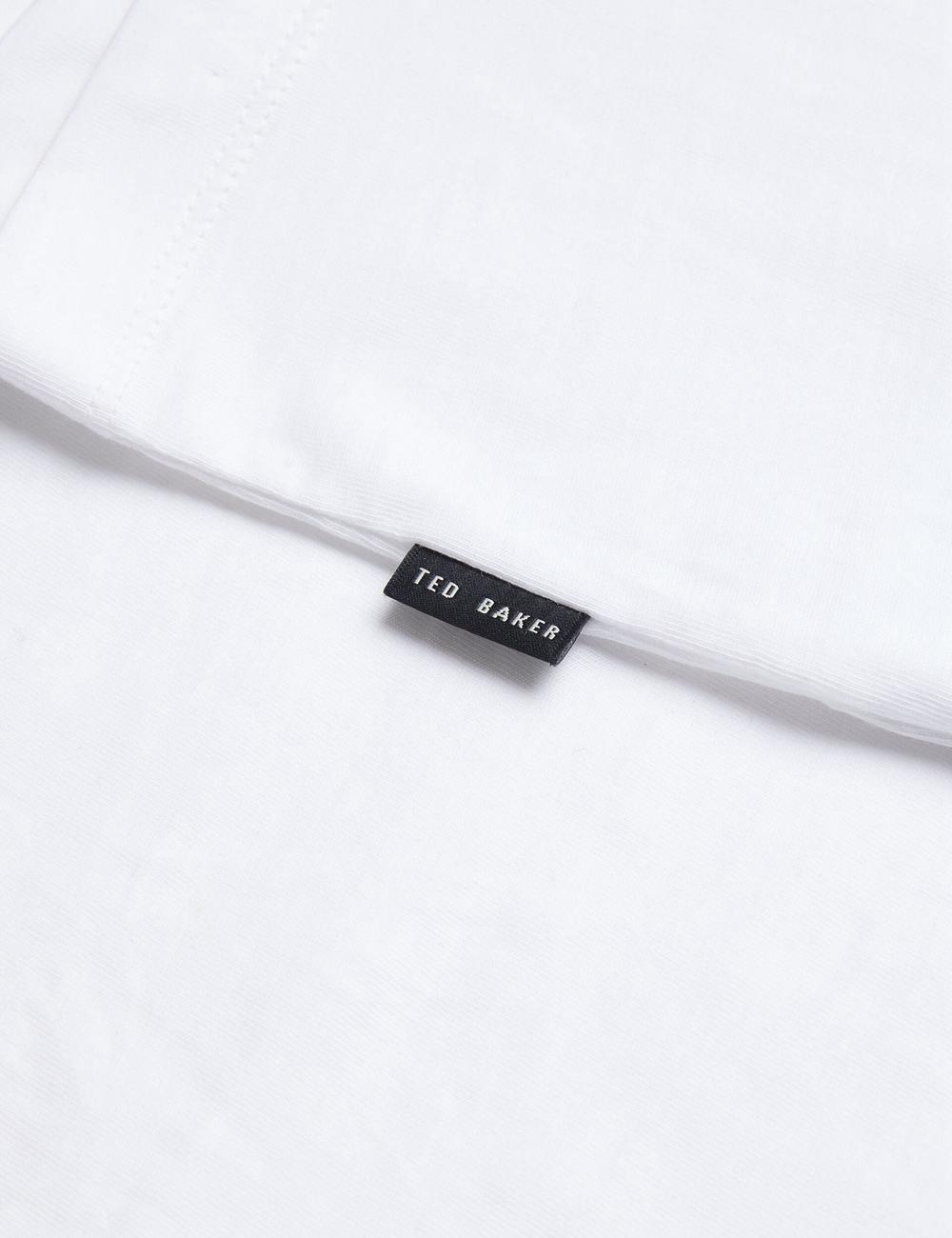 T Shirts Ted Baker TYWINN - Classic Crew Neck Cotton Homme Blanche | Paris  19745-PDLM