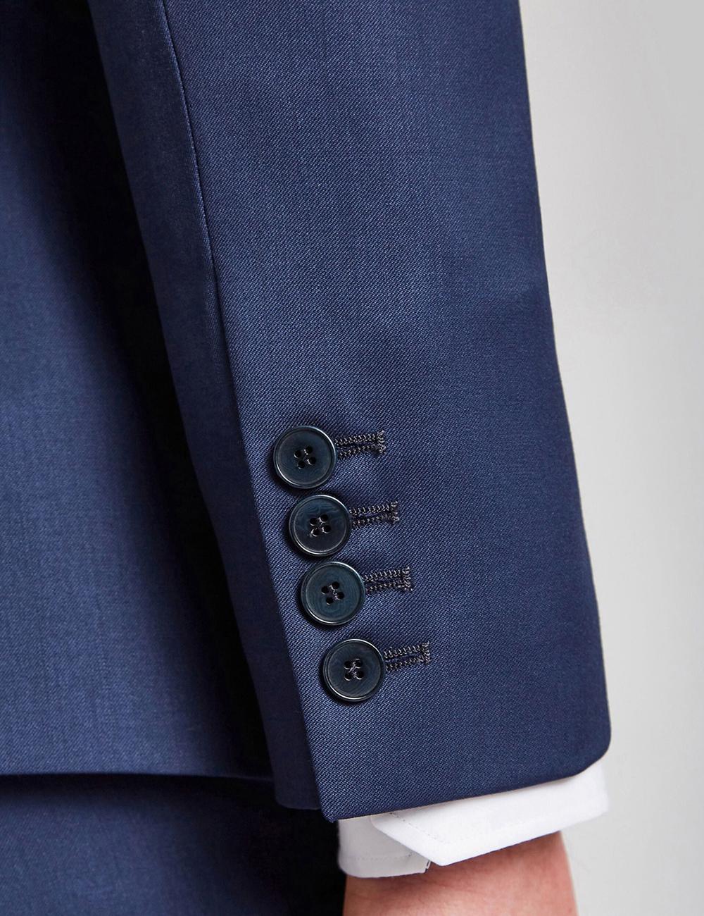 Vestes Ted Baker FINLAYJS - Twill Wool Slim Fit Suit Homme Bleu | Paris  59427-VUEP