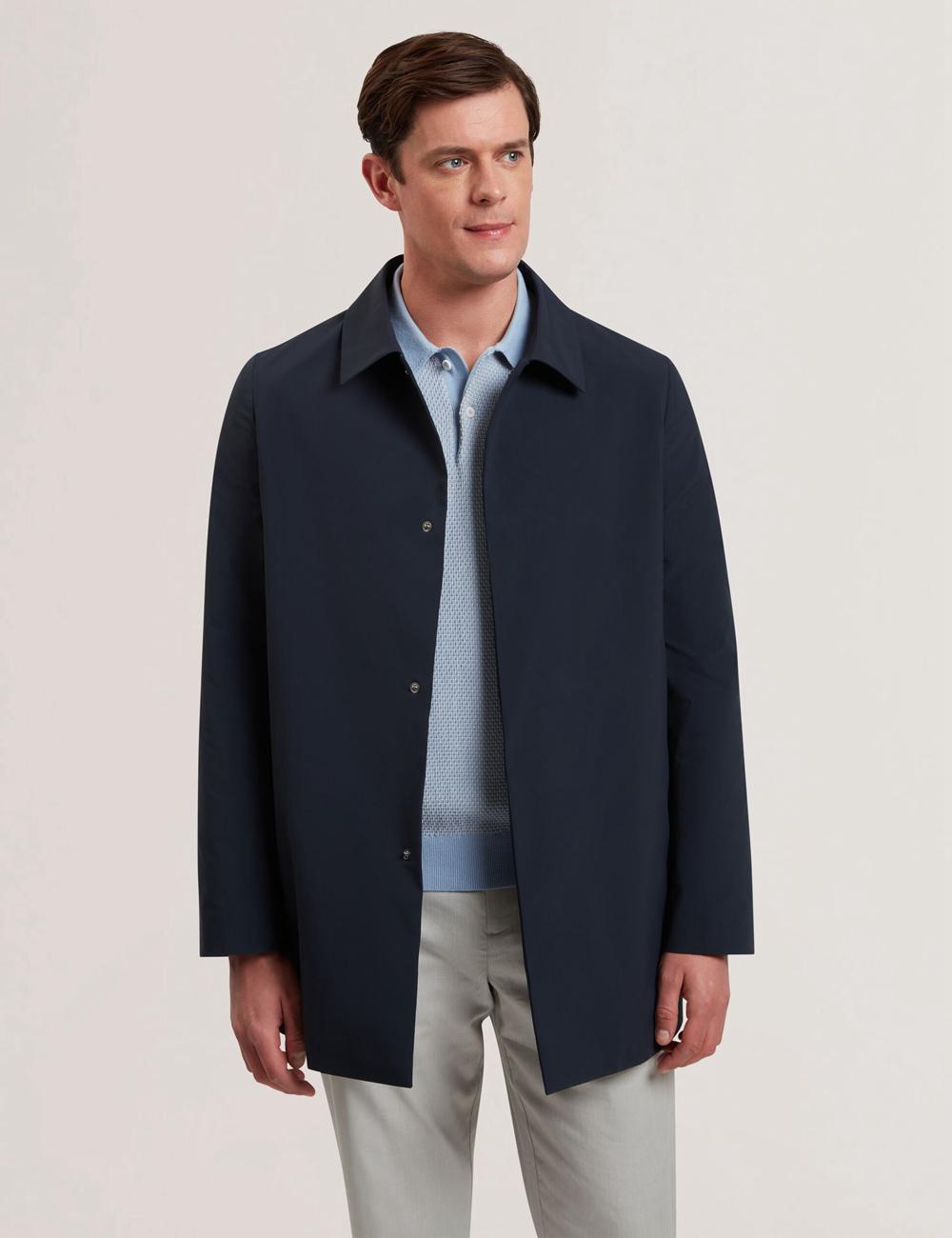 Vestes Ted Baker HUMMELS - Lightweight Short City Mac Homme Bleu Marine | Paris  18056-CVGM