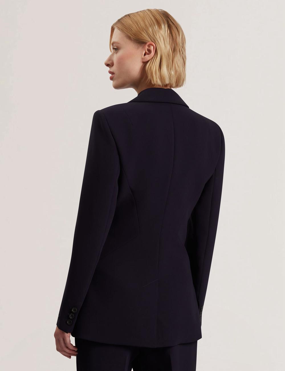 Vestes Ted Baker MANABL - Slim Fit Single Breasted Tailored Blazer Femme Bleu Marine | Paris  49280-MBXQ