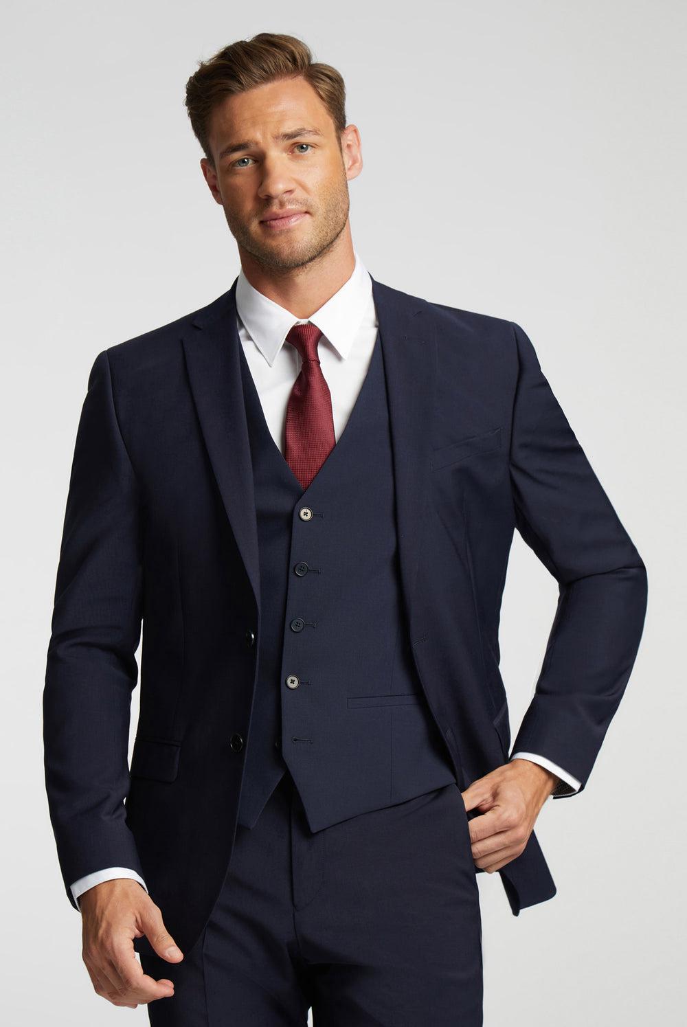 Vestes Ted Baker PANAMA - Wool Blend Slim Fit Suit Homme Bleu Marine | Paris  53970-LYGM