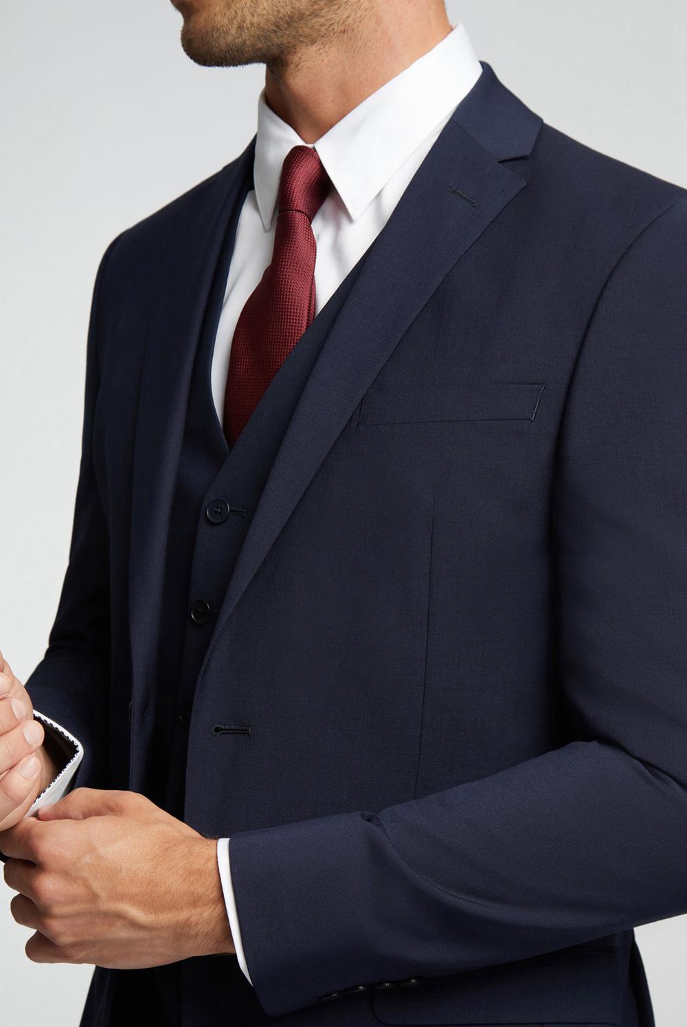 Vestes Ted Baker PANAMA - Wool Blend Slim Fit Suit Homme Bleu Marine | Paris  53970-LYGM